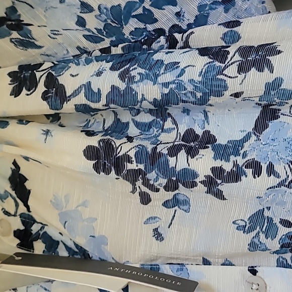 Anthropologie Maeve Long-Sleeve V-Neck Mini Swing Dress - Picture 6 of 11